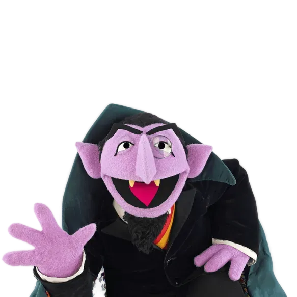 Count von Count with abacus