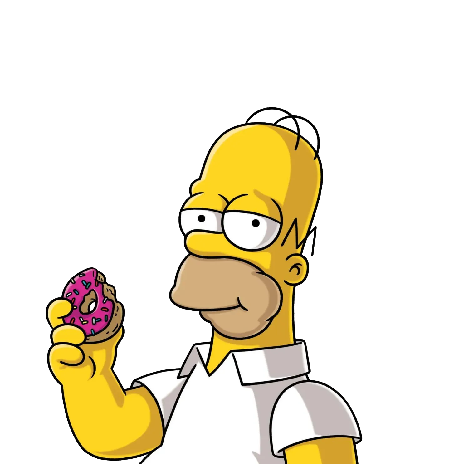Homer contemplating a donut diagram